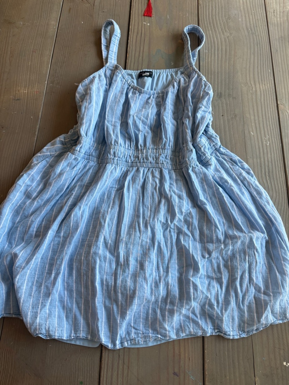 Lane Bryant Light Blue & White Striped Sundress for Girls